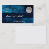 青色銀河系ヒーリング水晶球 名刺 (正面/裏面)