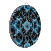 青色電気シナプス反復パターン ダーツボード (正面左)