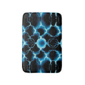 青色電気シナプス反復パターン バスマット (正面縦)