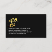 青色電波充電用ホーム配線回路 名刺 (裏面)