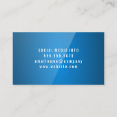 青色高光沢 名刺 (裏面)