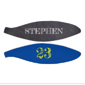 青色黄色の金ゴールドパーソナライズされた番号のエッチング ミニバスケットボール (パネル)