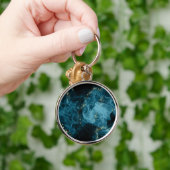 青色 キーホルダー (手)