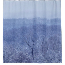 青色 シャワーカーテン