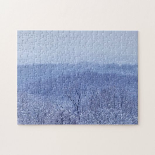 青色 ジグソーパズル (横)