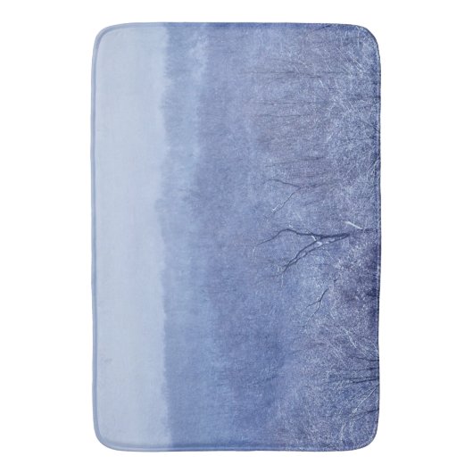 青色 バスマット (正面縦)