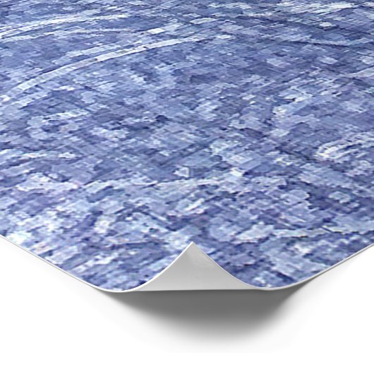 青色 ポスター (角)