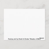 青色 ポストカード (裏面)