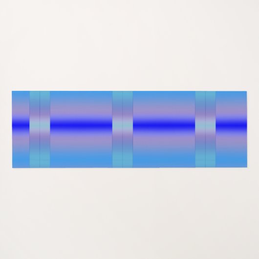 青色 ヨガマット (裏面(横))