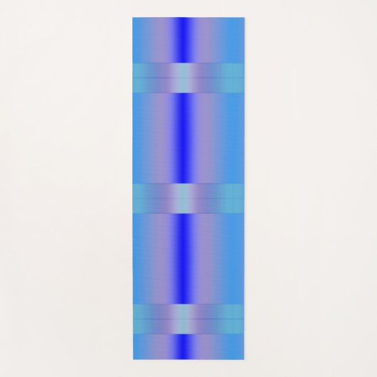 青色 ヨガマット (正面)