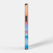 青色 iPhoneケース (右側面)