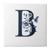 青色invitatione文字Bシンプル タイル (正面)