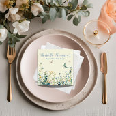 青花と緑花 スタンダードカクテルナプキン