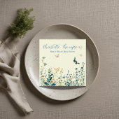 青花と緑花 スタンダードカクテルナプキン