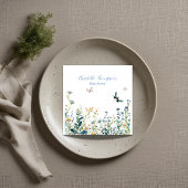 青花と緑花 スタンダードカクテルナプキン