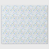 青花と緑花 | ラッピングペーパー (フラット)