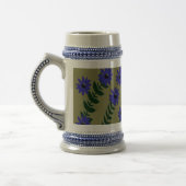 青花と花茎ディスプレイ ビールジョッキ (左)