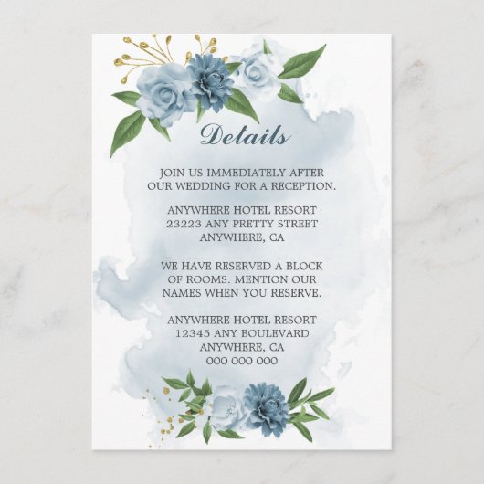 青花の緑の詳細 エンクロージャーカード (正面)