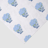 青花の陶器の紫陽花のラッピング シノワズリーデザイン 薄葉紙 (詳細)