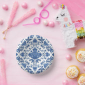 青花チャイニーズスタイルの水彩画 ペーパーボウル (パーティー)