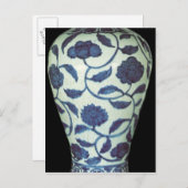 青花大壺、嘉靖期 ポストカード (正面/裏面)