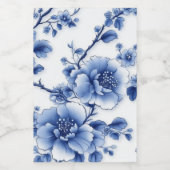 青花弁セラミック貯蔵瓶 フードラベル (シングルラベル)