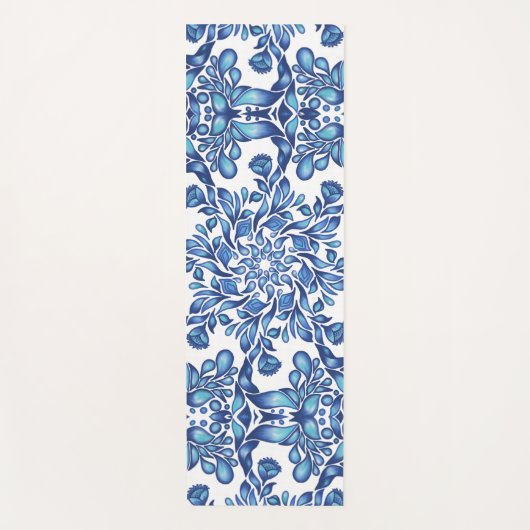 青花曼荼羅 ヨガマット (正面)