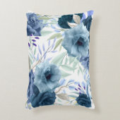 青花柄 アクセントクッション (正面(垂直))