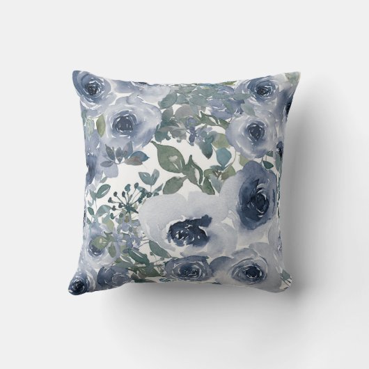 青花柄 クッション (裏面)