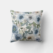 青花柄 クッション (裏面)