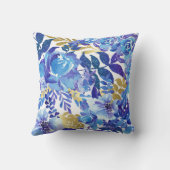 青花柄 クッション (裏面)