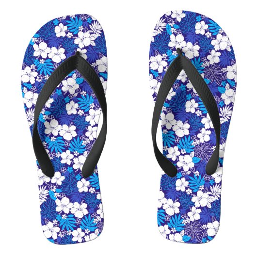 青花柄 ビーチサンダル (フットベッド)
