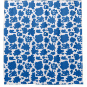 青花模様大シャワーカーテン シャワーカーテン (正面)