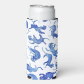 青花猫 水筒 スリム缶クーラー (Seltzer正面)