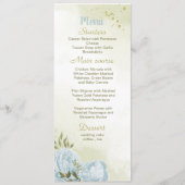 青花結婚緑 メニュー (正面)