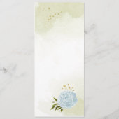 青花結婚緑 メニュー (裏面)