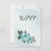 青花結婚緑 出欠カード (裏面)