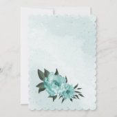 青花結婚緑 招待状 (裏面)