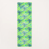 青花草自然パーソナライズされた ヨガマット (正面)