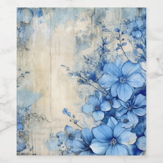 青花 ワインラベル (シングルラベル)