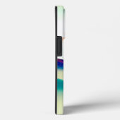 青芸術的抽象芸術横モノグラムの Case-Mate iPhoneケース (裏面 / 右)