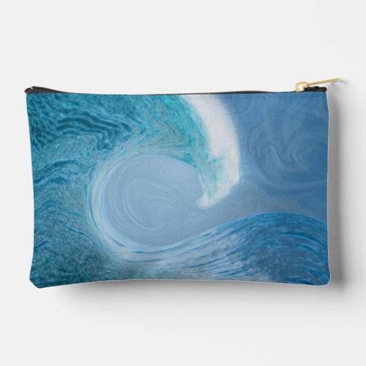 青芸術的波 アクセサリーポーチ (裏面)