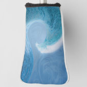 青芸術的波 ゴルフヘッドカバー (回転90)