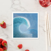 青芸術的波 スタンダードカクテルナプキン (インサイチュ)