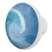 青芸術的波 セラミックノブ (右)