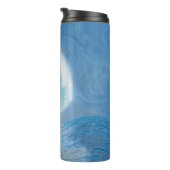 青芸術的波 タンブラー (回転右)