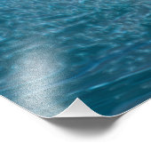 青芸術的波 フォトプリント (角)