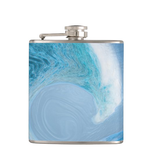 青芸術的波 フラスク (正面)