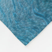 青芸術的波 フリースブランケット (角)