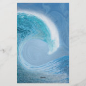 青芸術的波 便箋 (裏面)